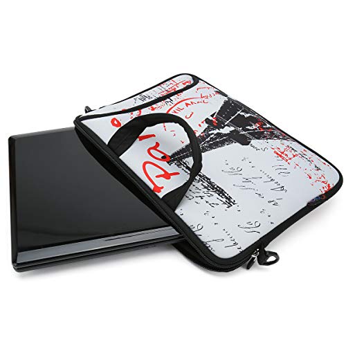 Icolor 15" Laptop Bag Case 14.1" 14.2" 15.6" Inch Neoprene Laptop Shoulder Messenger Bag 15.4" Notebook Computer Dual Zipper Case Cover Pouch Holder Pocket #TOP5