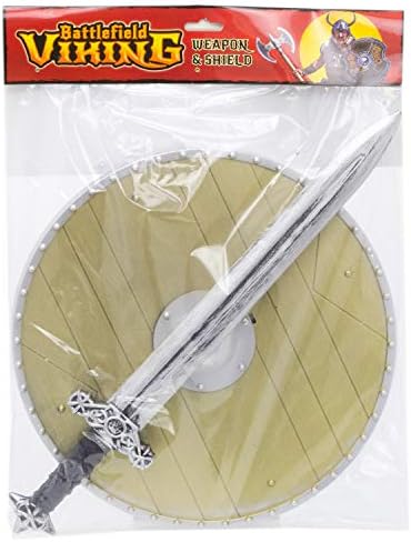 Kids Viking Shield And Weapon Set | Medieval Warrior Fancy Dress Costume | Children's Viking Accessories - Sword