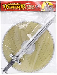 Kids Viking Shield And Weapon Set | Medieval Warrior Fancy Dress Costume | Children's Viking Accessories - Sword