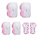 BIFY Knieschoner Kinder Schützer Ellenbogenschoner Handgelenkschoner Schutzausrüstung Set,Inliner für Kinder Protektoren Set für Skateboard Roller Skaten Radfahren(Rosa)