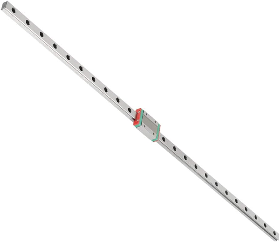 Linear Motion Guides MGN12H Linear Guide Rail, Motion Rail Block Guide 600mm Slide Carriage CNC Router with Sliding Block for Automatic