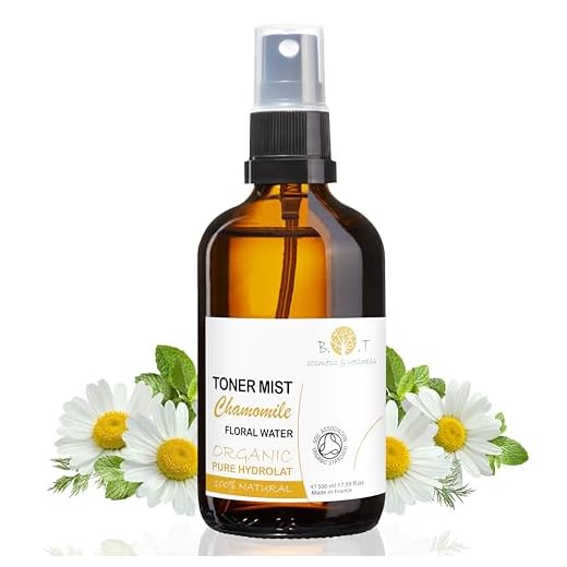 B.O.T cosmetic & wellness BIO Hidrolato Organico de Manzanilla Romana. Agua de Camomila Cuidado Piel Sensible (Cara y Cuerpo), Bebé, Cabello & Hogar. Tonico Facial 100% Natural y Puro - 500 ml