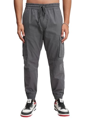 Image of Highlander Men's Cargo Jogger Trousers | Perfect for Casual Outings,Travel & Work Wear with Utility Pockets
