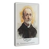 Lienzo decorativo para pared, diseño de San Juan de Ávila, religious_beliefs, para decoración del hogar, escuela, oficina, marco de 50,8 x 76,2 cm