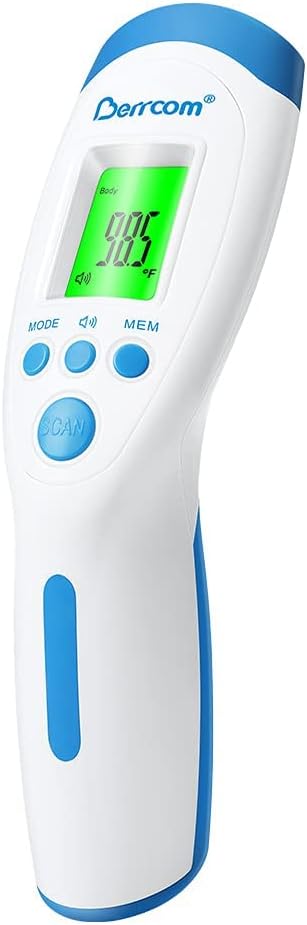 [Value Bundle] Berrcom Non Contact Infrared Thermometer JXB182 & Berrcom Digital Thermometer for Adults and Kids DT008