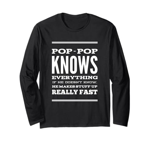Funny Pop Pop Knows Everything Grandpa Dad Dads ���̓� ����T�V���c
