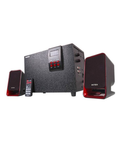 Intex IT-1875 SUF Multimedia Speaker main unit and satellite speakers