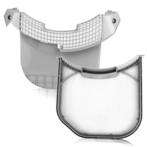 ADQ56656401 Dryer Lint Filter with MCK49049101 Lint Trap Cover - Fit for L-G Ken-more Elite Dryer DLGX4001W DLGX4001B DLGX3701W DLGX3701V DLGX8101V DLGX3571V by TOMOON