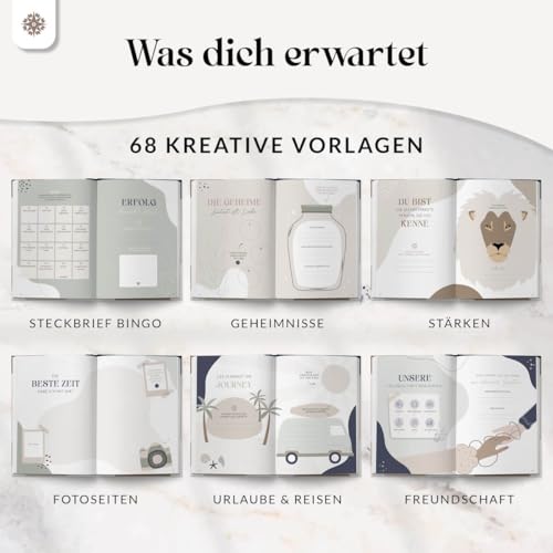 Lebenskompass Ein Buch über Dich - Zum Ausfüllen und Verschenken an deine Liebsten Ein Freundebuch Erwachsene & Erinnerungsalbum für beste Freundin und Freunde - Beste Freundin Geschenk