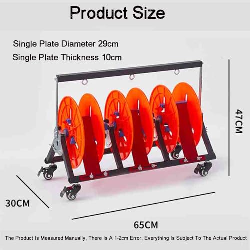 Soporte para carretes de alambre de acero de 150 kg organizador de cables y cuerdas 3