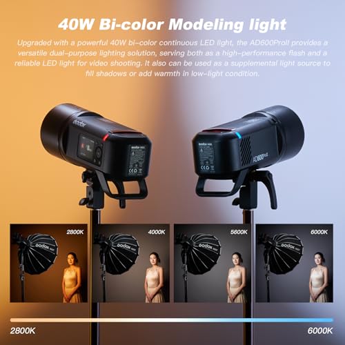 Ficha técnica Godox AD600Pro II Luz estroboscópica para exteriores 600Ws 2.4 GHz TTL inalámbrico flash de cámara Speedlite Pantalla TFT para control a bordo Potente batería Li-ion 1/8000s HSS 0.01-0.9s Tiempo de reembolso - Fernando Cortés Ficha técnica Godox AD600Pro II Luz estroboscópica para exteriores 600Ws 2.4 GHz TTL inalámbrico flash de cámara Speedlite Pantalla TFT para control a bordo Potente batería Li-ion 1/8000s HSS 0.01-0.9s Tiempo de reembolso - Fernando Cortés