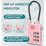 ANVIL TSA Approved Luggage Locks – High Security TSA008 Combination Travel Locks with Inspection Indicator for Suitcases and Backpacks. (2, Pink) - Image 4