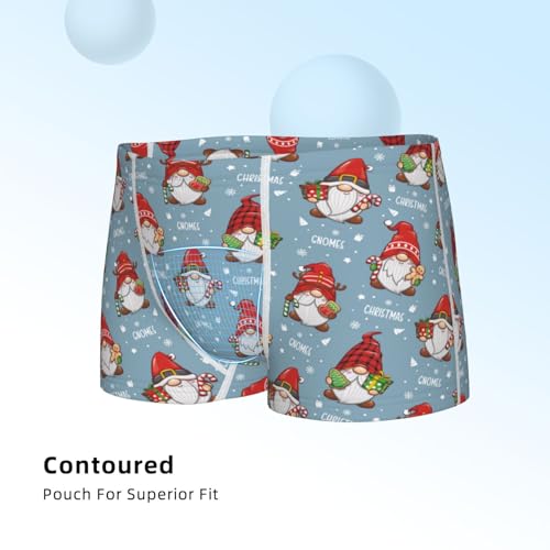Boys' Cotton Boxer Brief Soft Underwear-Snowflake Christmas Gnome4