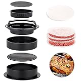 Einfach zu bedienen: Es ist so einfach wie 3 Schritte, zuerst Fleisch laden und drücken, dann füllen, endgültige Versiegelung. Diese Hamburgerpresse ist mit einer leicht zu entfernenden, abnehmbaren Bodenbasis ausgestattet.