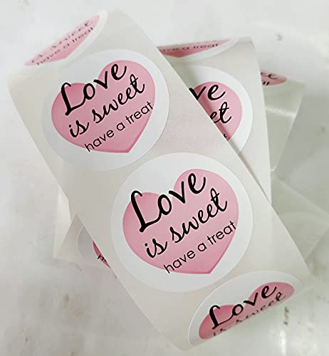 Wootile Love Is Sweet Stickers Have A Treat Labels 2 Inch Wedding Favor Labels Wedding Treat Stickers thumb #4