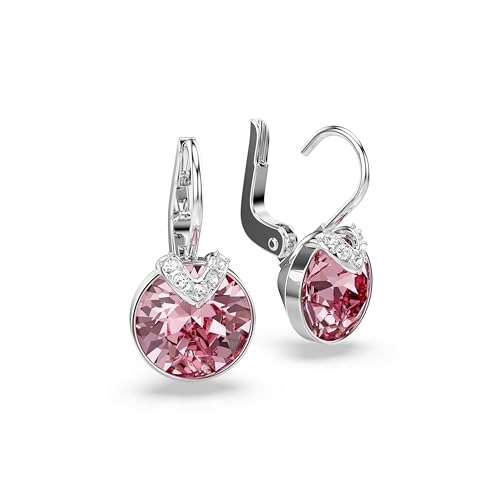 Variante de Swarovski pendientes mujer Bella V rosa baño de rodio