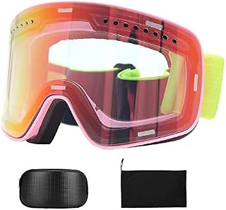 RORASA Ski Snowboard Goggles Over Glasses Snow Goggles for Men Women Youth UV