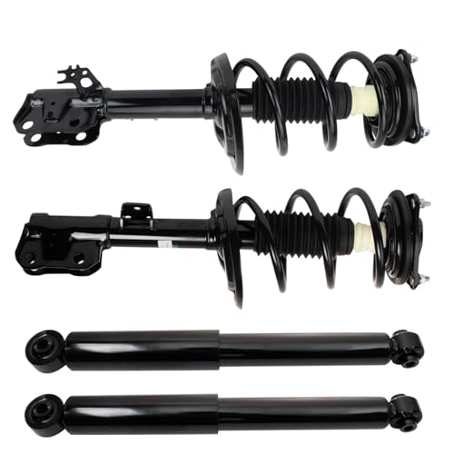 Image of TRQ Front and Rear Complete Strut Assembly & Shock Absorber Kit Complete Strut & Coil Spring Assembly Compatible with 2020-2022 Toyota Highlander