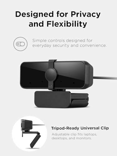 Image of Lenovo Essential Webcam - 30 fps - Black - USB 2.0 Type A