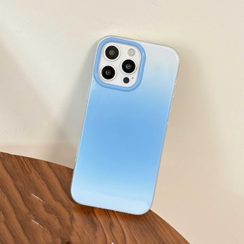 Étui de téléphone antichoc bleu dégradé coque iPhone 15 Pro