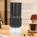Haofy Przenośny Elektryczny Młynek do Kawy USB Akumulator do Mielenia Ziaren Kawy z Regulowanymi Ustawieniami Ceramiczny Stożkowy Burr do Francuskiej Prasy Cold Brew Drip Coffee