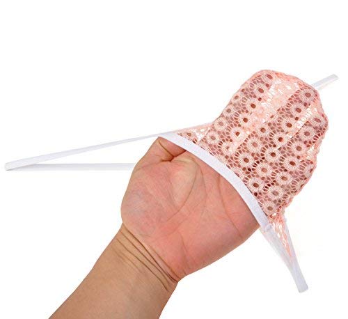 Men's Hollow Thong Lace Mini Bikini Bound Pouch T-Back Jacquard Male Underwear G-String3