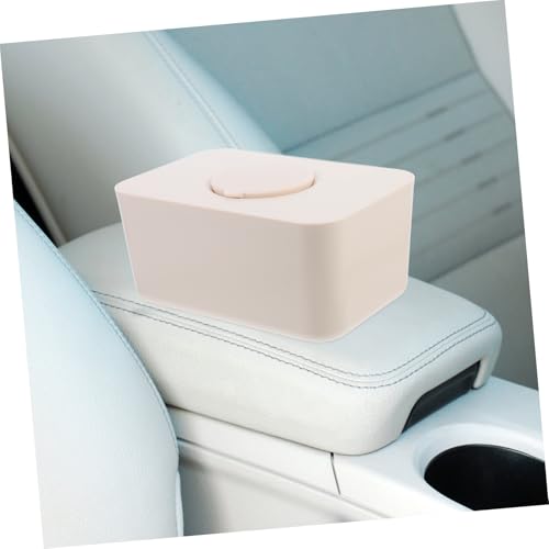 Boîte à lingettes silicone beige Cabilock étanche distributeur rectangulaire de lingettes