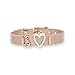 Produktbild URBANHELDEN - Mesharmband - IN LOVE - aus Edelstahl - Mesh Charm Armband - Charms austauschbar - Größen verstellbar - Damenarmband Charmband - IN LOVE Roségold
