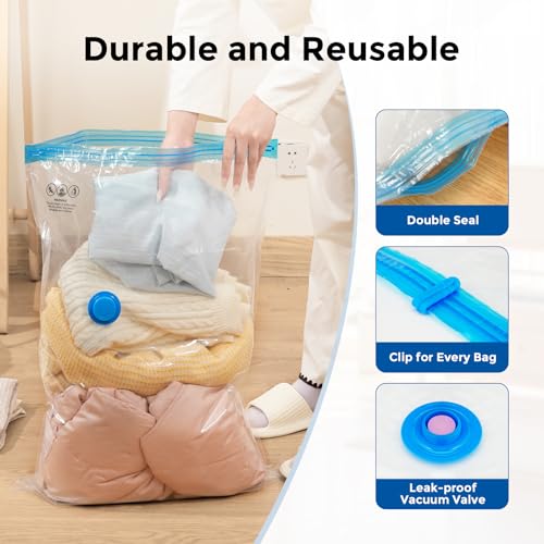ETENWOLF 12 Combo Vacuum Storage Bags for Travel with Wireless Pump - image 7