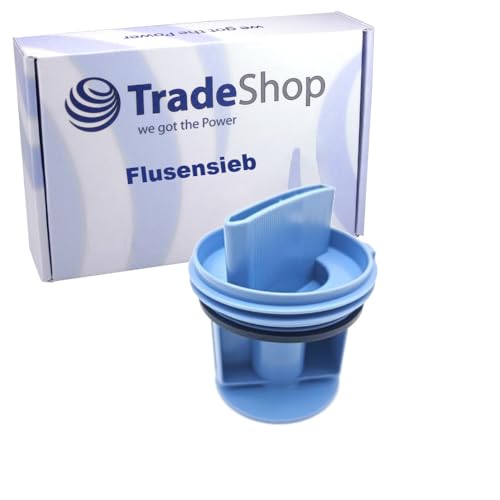 Trade-Shop Flusensieb Sieb Deckel Pumpenfilter kompatibel mit Bosch Siemens Waschmaschine Trockner 00647920 647920 00602008 00605010 10000845