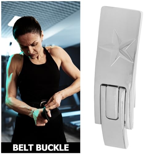 Boucle de ceinture à levier accessoire de musculation argenté