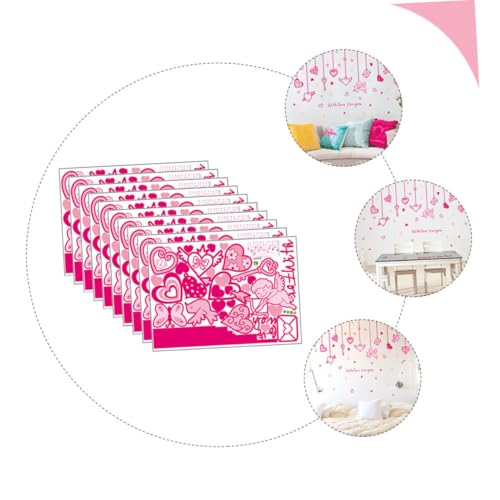 Autocollants muraux de cœur pour rénover une chambre sans abîmer les murs - 8