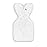 Love to Dream Swaddle Up, Arms Up Position, Light and Ultra-Breathable Cotton, Wearable Blanket Baby Sleep Sack, 0.2TOG, You are My White, Medium