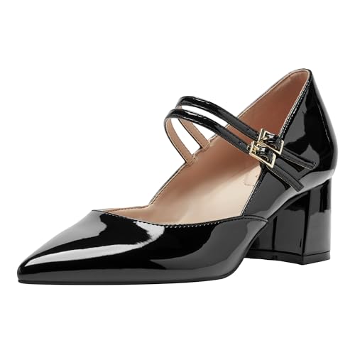 Bandolino Women Smith, Black Patent, 9 Medium