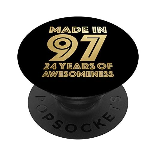 Regalos de 24 cumpleaños Hombres Mujeres Hija de 24 años PopSockets PopGrip: Agarre intercambiable para Teléfonos y Tabletas