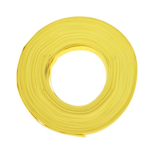Tubo termorretráctil amarillo con aislamiento eléctrico 2:1 y 50 metros de longitud