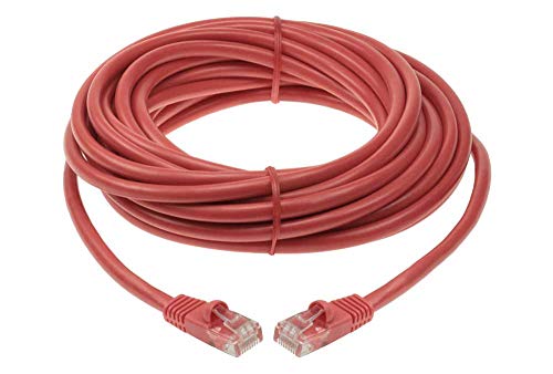 Cable de red Ethernet Cat 5E UTP 7.62 m rojo miniatura 1