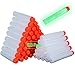 Meersee Balas de Nerf Recarga Dardos 100pcs Espuma Suave Dardos Recarga Bala Blasters para Nerf N-Strike Elite Serie Niños Juguete Pistola