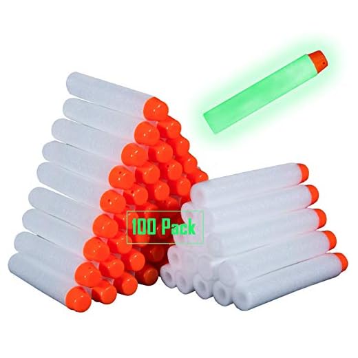 Meersee Recarga Dardos 100pcs Espuma Suave Dardos Recarga Bala Blasters para Nerf N-Strike Elite Serie Niños Juguete Pistola
