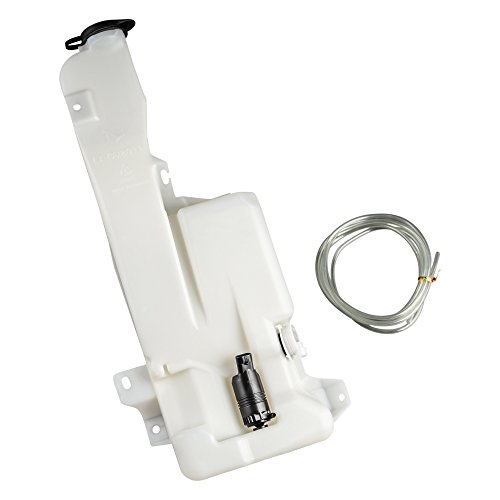 Windshield Washer Reservoir w/Pump Sensor for 1999-2007 Chevrolet Chevy Avalanche Suburban Tahoe Silverado GMC Sierra Yukon Cadillac Escalade fits GM1288155