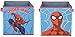 Jay Franco Marvel Spiderman Web Hero Lot de 2 bacs de rangement pliables – Organiseur pliable pour enfants avec poignées (produit officiel Marvel)
