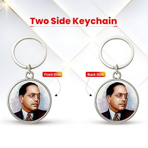 Image of MG | Protective Evil Eye /Spiritual Symbols /Om /Motivational Keychains | Double-Sided Metal Key Ring | Good Luck and devine Charm for Car, Bike, Home & Office