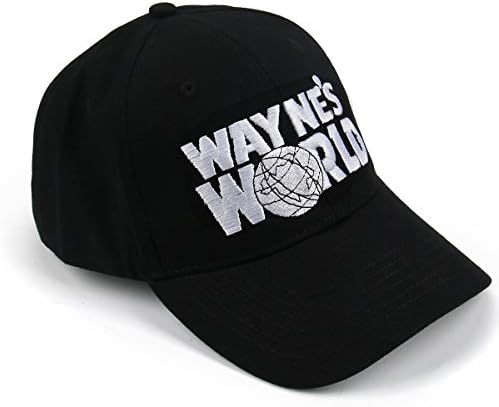 Nofonda Wayne's World Embroidered Adult Unisex Leisure Baseball Cap Hat (Black)(Size: One Size)