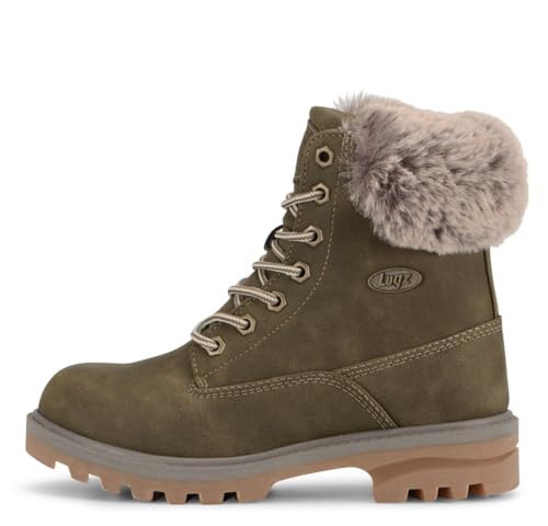 Lugz Womens Empire Hi Faux Fur Fashion Boot Charcoal Canvas,9 by Lugz - Used condition - US$51.01