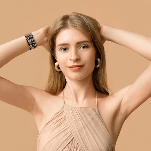 MITEV 6 Pack Stretchy Solo Loop Compatible with Apple Watch Band 38mm 40mm 41mm 42mm 44mm 46mm 45mm 49mm Women,Soft Nylon Elastic Braided Strap Wristband for iWatch Series 11 10 9 8 7 6 5 4 3 Ultra/SE — view 2