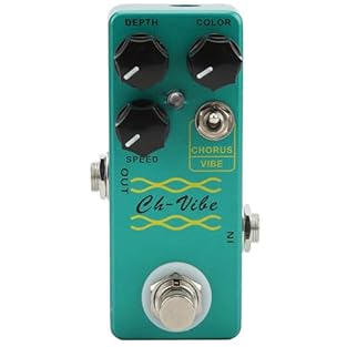 Classic Retro Modulation Sound: This chorus vibrato pedal combines with classic distortion effects to reproduce the passionate tones of the late 1960s, delivering authentic vintage modulation for your electric guitar playing. Compact Portable Design:...