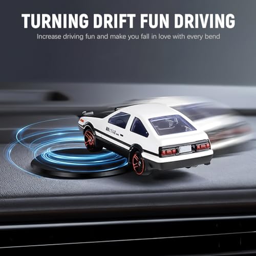 Image of STHIRA Mini Car Model Drifting AE86 Car Model with Self Adhesive Base,2.95inches Alloy AE86 Initial D Dashboard Decor Charm Desk Decor Room