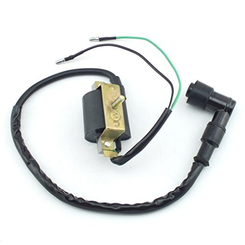 Qazaky 2 Wire Ignition Coil Ht Lead Cap For 50Cc 70Cc 90Cc 110Cc 125Cc 140Cc Pit Dirt Bike Kids Atv Quad Go Kart Moped Buggy Xr50 Xr70 Crf50 Crf70 Sdg Ssr 110 Coolster 3050B Atv-3050B 3050 B3050A #TOP3