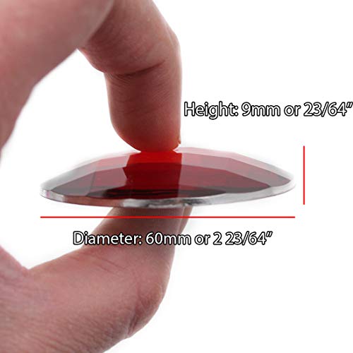 Kraftgenius Allstarco 60Mm Extra Large Flat Back Round Acrylic Rhinestones Plastic Circle Gems For Costume Making Cosplay Jewels Pro Grade Embelishments - 2 Pieces (Pink H112) #TOP2