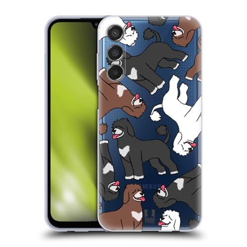Head Case Designs Portuguese Water Dog Breed Patterns 8 Soft Gel Case Compatible with Samsung Galaxy M15/F15 5G